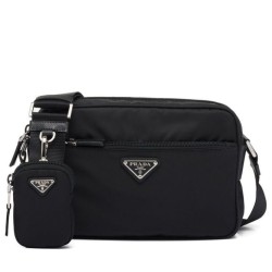 Replica Prada Re-Nylon Shoulder Bag 1BC167 Black