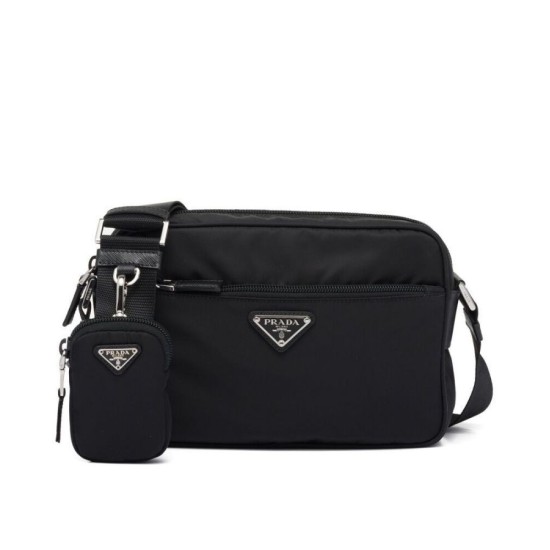 Replica Prada Re-Nylon Shoulder Bag 1BC167 Black