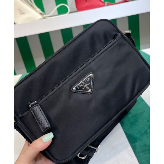 Replica Prada Re-Nylon Shoulder Bag 1BC167 Black