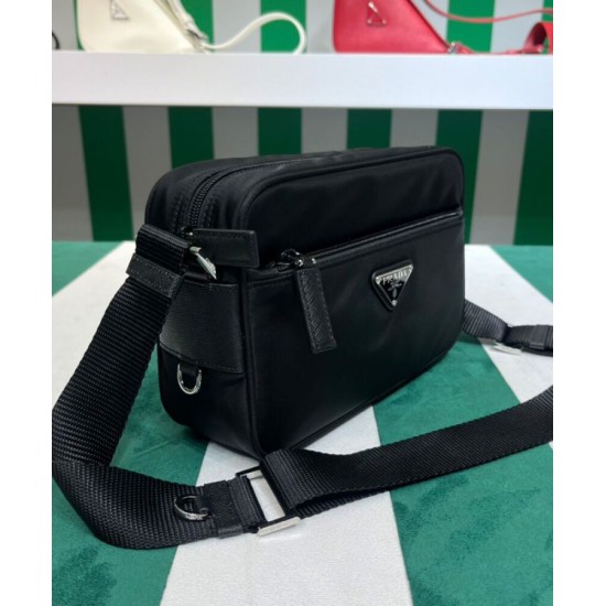 Replica Prada Re-Nylon Shoulder Bag 1BC167 Black
