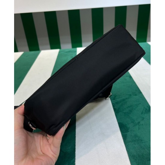Replica Prada Re-Nylon Shoulder Bag 1BC167 Black