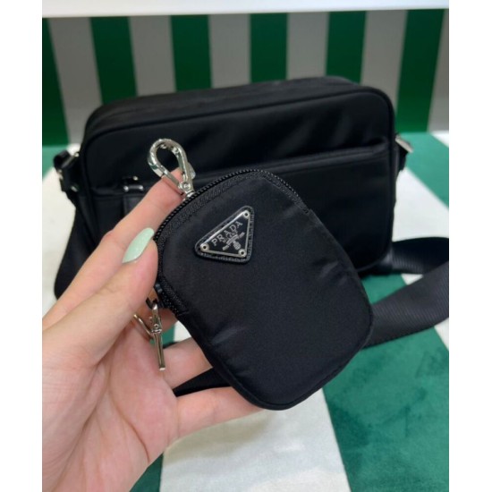 Replica Prada Re-Nylon Shoulder Bag 1BC167 Black
