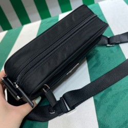 Replica Prada Re-Nylon Shoulder Bag 1BC167 Black