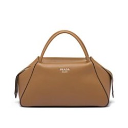 Replica Prada Medium Leather Prada Supernova Handbag 1BA365 Coffee