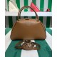 Replica Prada Medium Leather Prada Supernova Handbag 1BA365 Coffee