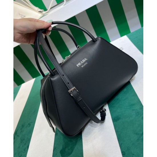 Replica Prada Medium Leather Prada Supernova Handbag 1BA365 Black