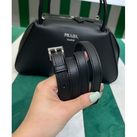 Replica Prada Medium Leather Prada Supernova Handbag 1BA365 Black