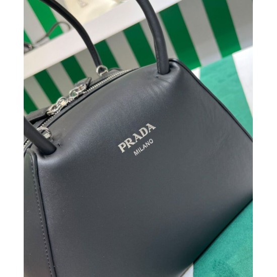 Replica Prada Small Leather Prada Supernova Handbag 1BA366 Black