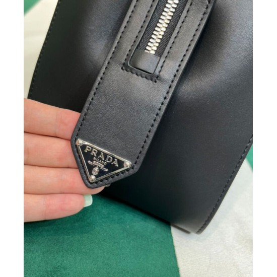 Replica Prada Small Leather Prada Supernova Handbag 1BA366 Black