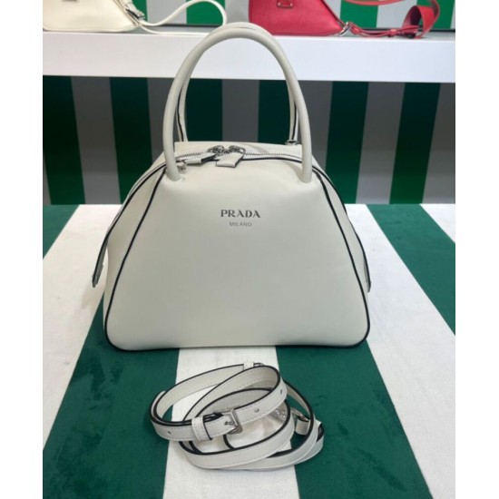 Replica Prada Small Leather Prada Supernova Handbag 1BA366 Cream Replica Prada Small Leather Prada Supernova Handbag 1BA366 Cream
