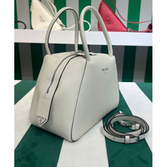Replica Prada Small Leather Prada Supernova Handbag 1BA366 Cream Replica Prada Small Leather Prada Supernova Handbag 1BA366 Cream