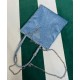 Fake Prada Satin Handbag With Crystals 1BA253 Blue Replica