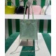 Replica Prada Satin Handbag With Crystals 1BA253 Green
