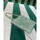 Replica Prada Satin Handbag With Crystals 1BA253 Green