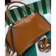 Replica Prada Medium Brushed Leather Prada Supernova Handbag 1BA365 Coffee
