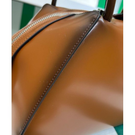 Replica Prada Medium Brushed Leather Prada Supernova Handbag 1BA365 Coffee