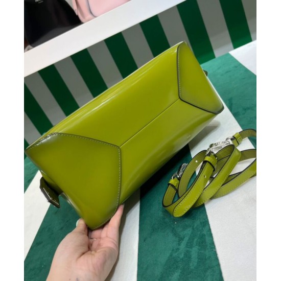 Replica Prada Medium Brushed Leather Prada Supernova Handbag 1BA365 Green