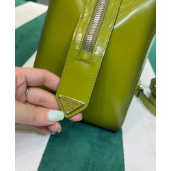Replica Prada Medium Brushed Leather Prada Supernova Handbag 1BA365 Green Replica Prada Medium Brushed Leather Prada Supernova Handbag 1BA365 Green