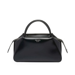 Replica Prada Medium Brushed Leather Prada Supernova Handbag 1BA365 Black