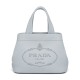 Replica Prada Medium Leather Tote Bag 1BG384 Gray