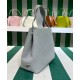 Replica Prada Medium Leather Tote Bag 1BG384 Gray