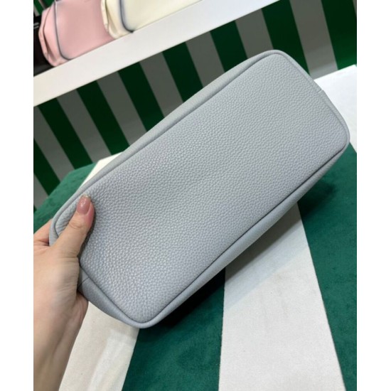 Replica Prada Medium Leather Tote Bag 1BG384 Gray