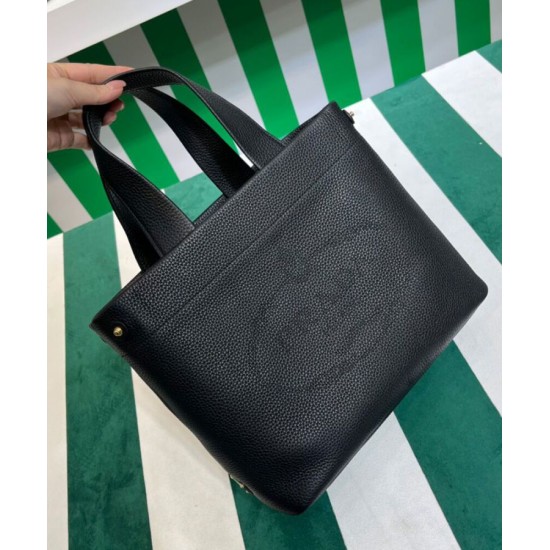 Replica Prada Medium Leather Tote Bag 1BG384 Black