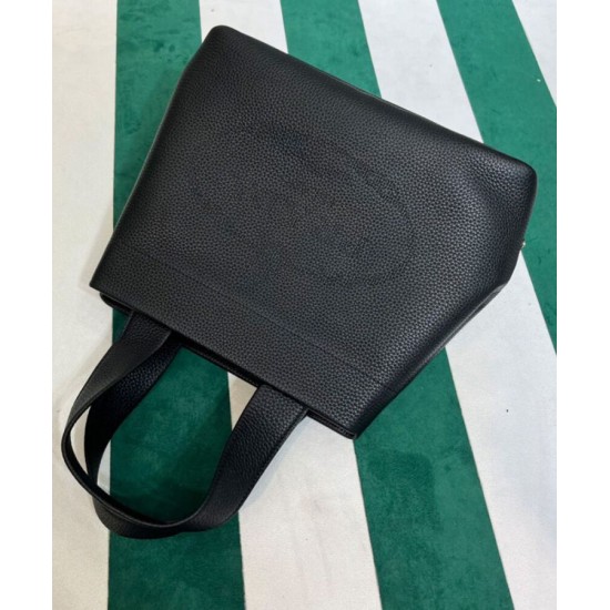 Replica Prada Medium Leather Tote Bag 1BG384 Black