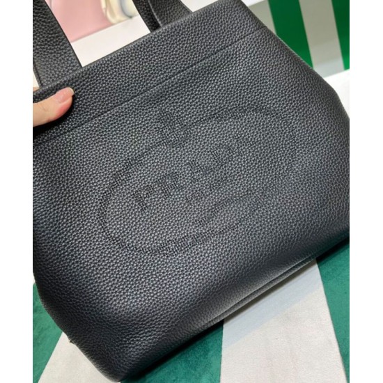 Replica Prada Medium Leather Tote Bag 1BG384 Black