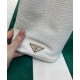 Replica Prada Medium Leather Tote Bag 1BG384 Cream