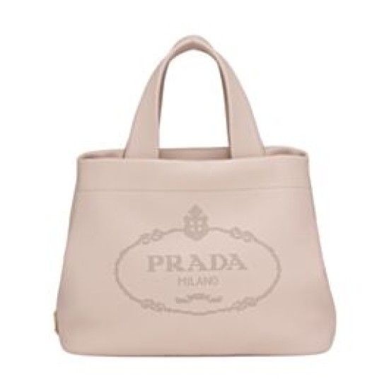 Replica Prada Medium Leather Tote Bag 1BG384 Pink
