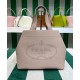 Replica Prada Medium Leather Tote Bag 1BG384 Pink