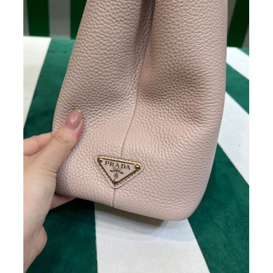 Replica Prada Medium Leather Tote Bag 1BG384 Pink