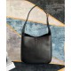 Fake YSL Saint Laurent Le 5 A 7 Soft Small Hobo Bag In Smooth Leather Black Replica