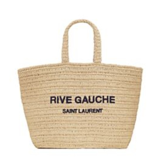 Replica YSL Saint Laurent Rive Gauche Supple Tote Bag In Raffia Crochet Apricot Replica YSL Saint Laurent Rive Gauche Supple Tote Bag In Raffia Crochet Apricot