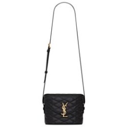 Fake YSL Saint Laurent June Box Bag In Quilted Lambskin Black Replica