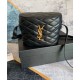 Fake YSL Saint Laurent June Box Bag In Quilted Lambskin Black Replica