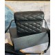 Fake YSL Saint Laurent June Box Bag In Quilted Lambskin Black Replica
