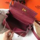 Replica Hermes Mini Kelly 20cm Bag Bordeaux
