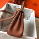 Replica Hermes Mini Kelly 20cm Bag Brown