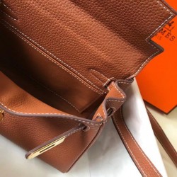 Replica Hermes Mini Kelly 20cm Bag Brown