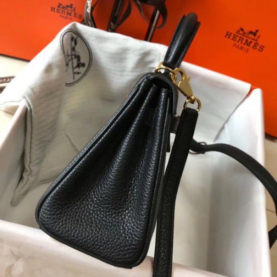 Fake Hermes Mini Kelly 20cm Bag Black Replica Replica Hermes Mini Kelly 20cm Bag Black