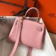 Replica Hermes Mini Kelly 20cm Bag Pink