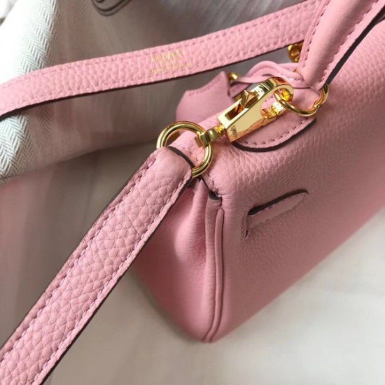 Replica Hermes Mini Kelly 20cm Bag Pink