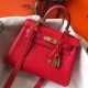 Replica Hermes Mini Kelly 20cm Bag Red