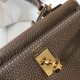 Replica Hermes Mini Kelly 20cm Bag Taupe