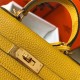 Replica Hermes Mini Kelly 20cm Bag Yellow