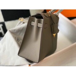 Fake Hermes Kelly 25cm Sellier Bag Epsom Leather Gris Replica Replica Hermes Kelly 25cm Sellier Bag Epsom Leather Gris