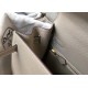 Replica Hermes Kelly 25cm Sellier Bag Epsom Leather Gris