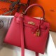Fake Hermes Kelly 25cm Sellier Bag Epsom Leather Red Replica